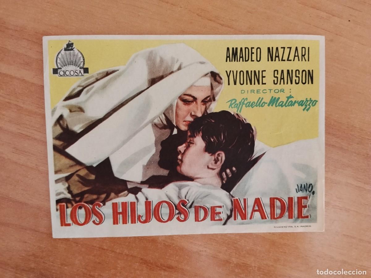 Cine: TURQUE-PROGRAMA DE LA PELICULA -- LOS HIJOS DE NADIE