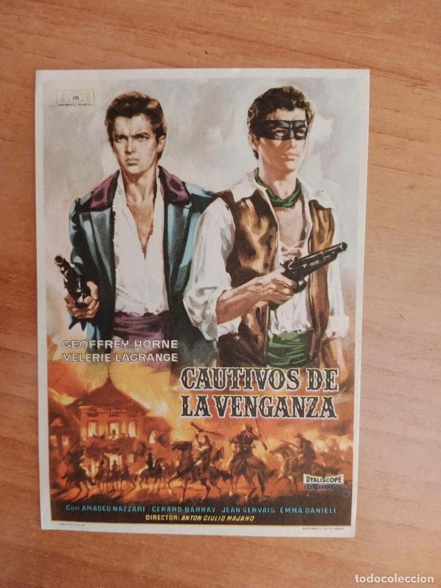 Cine: TURQUE-PROGRAMA DE LA PELICULA -- CAUTIVOS DE LA VENGANZA