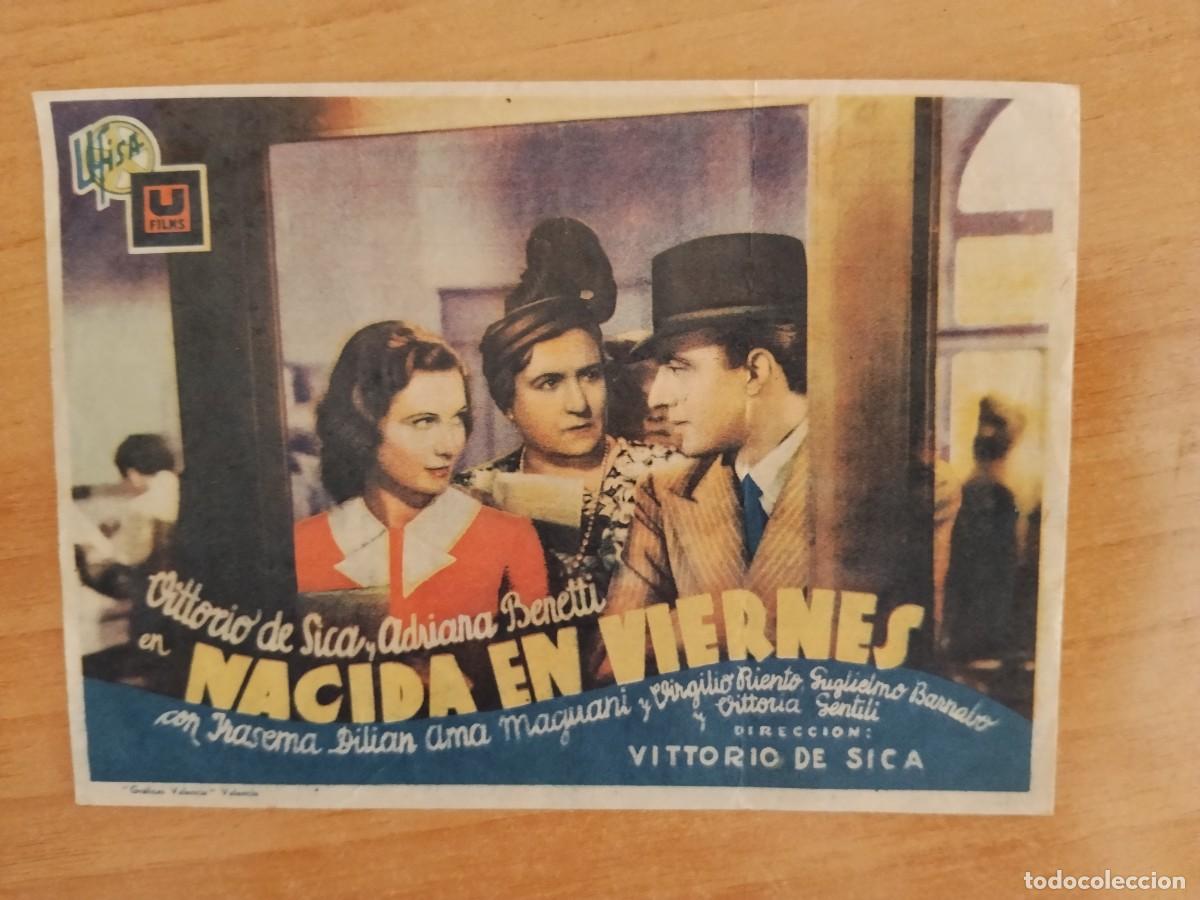 Cine: TURQUE-PROGRAMA DE LA PELICULA -- NACIDA EN VIERNES