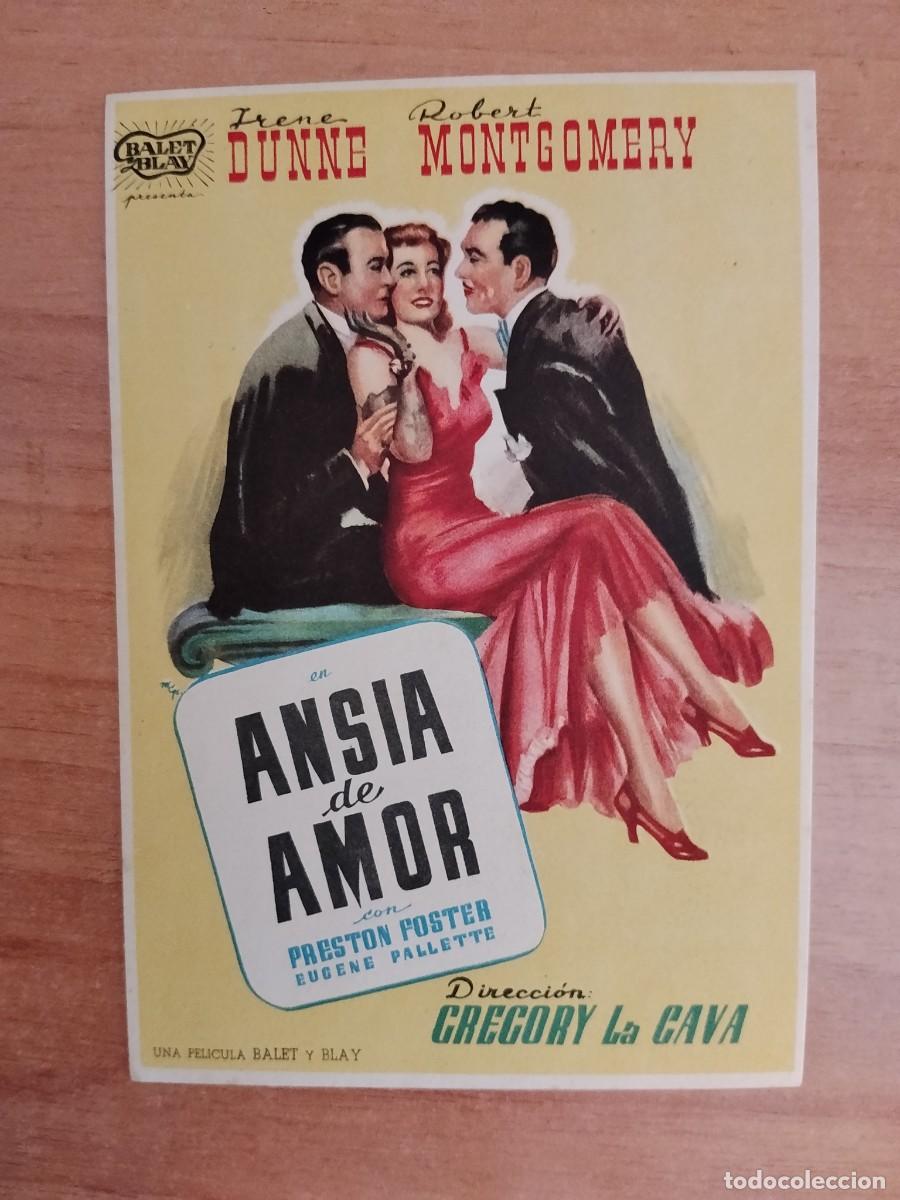 Cine: TURQUE-PROGRAMA DE LA PELICULA -- ANSIA DE AMOR