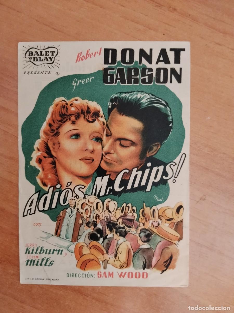 Cine: TURQUE-PROGRAMA DE LA PELICULA -- ADIOS MR.CHIPS ct