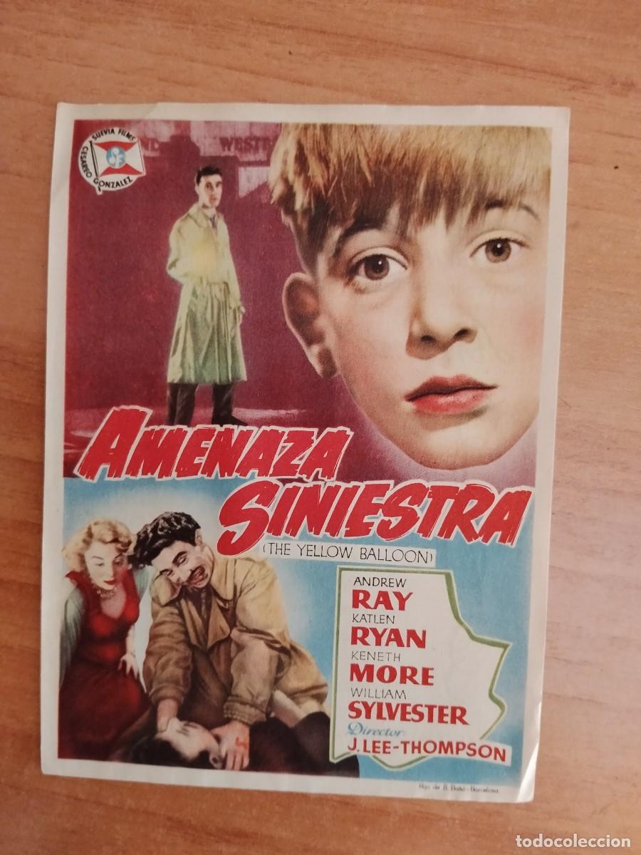 Cine: TURQUE-PROGRAMA DE LA PELICULA --AMENAZA SINIESTRA ct