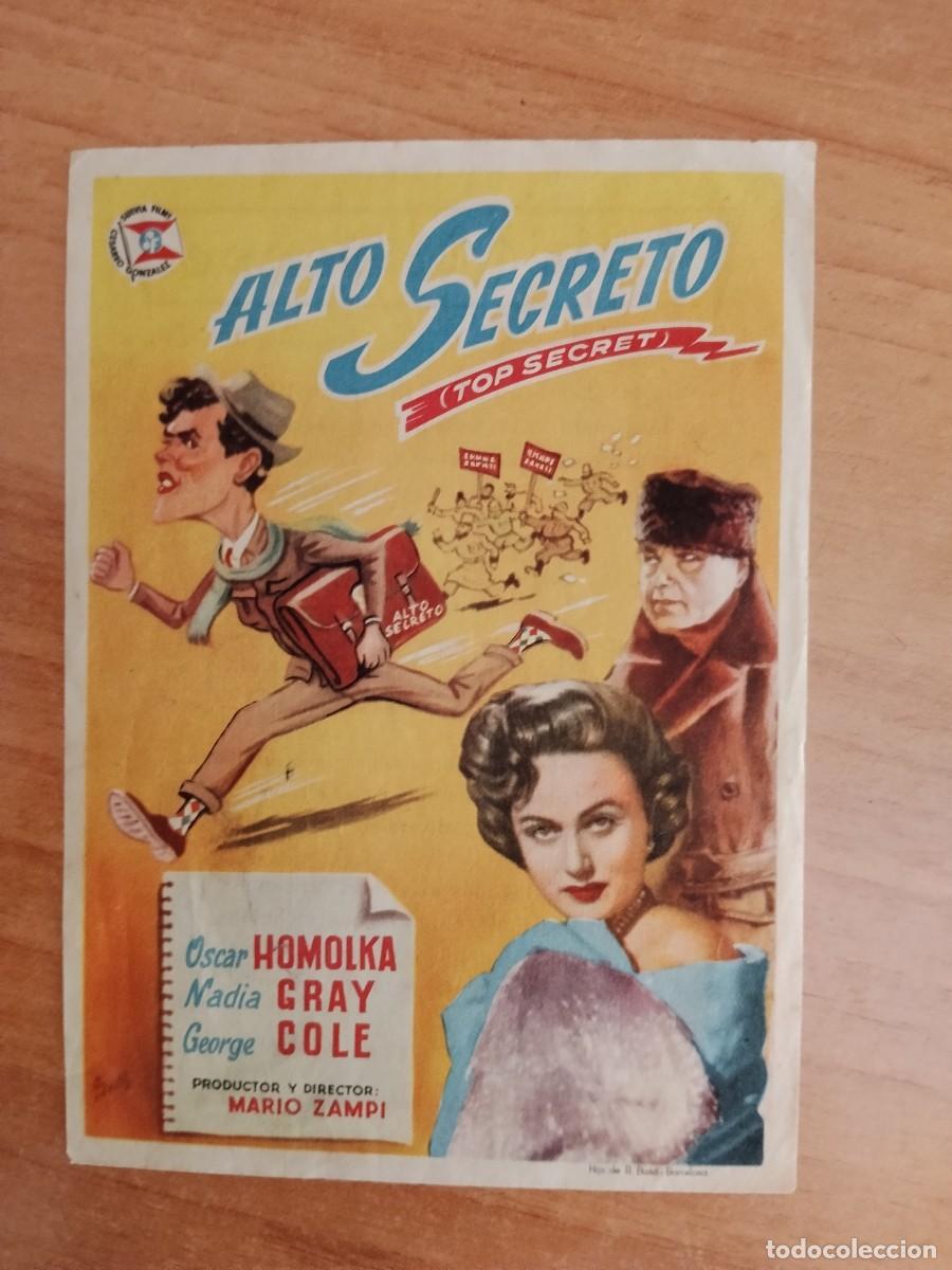 Cine: TURQUE-PROGRAMA DE LA PELICULA --ALTO SEGRETO ct