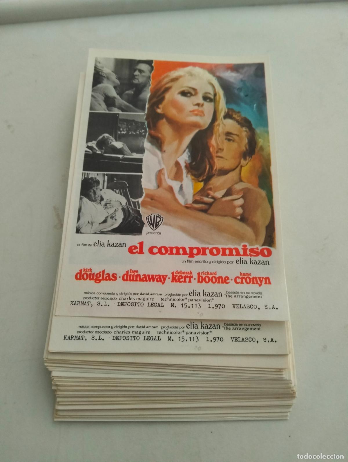 Cine: LOTE DE 100 FOLLETOS DE CIINE, EL COMPROMISO CON KIRK DOUGLAS Y FAYE DUNAWAY