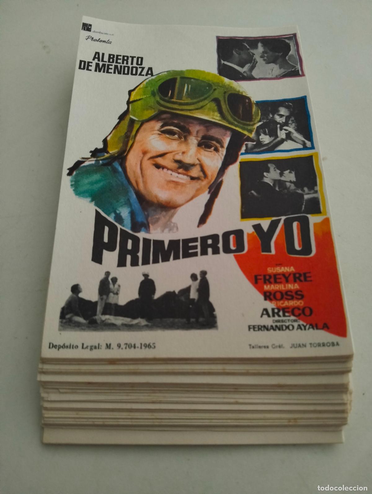 Cine: LOTE DE 100 FOLLETOS DE CIINE, PRIMERO YO CON ALBERTO MENDOZA