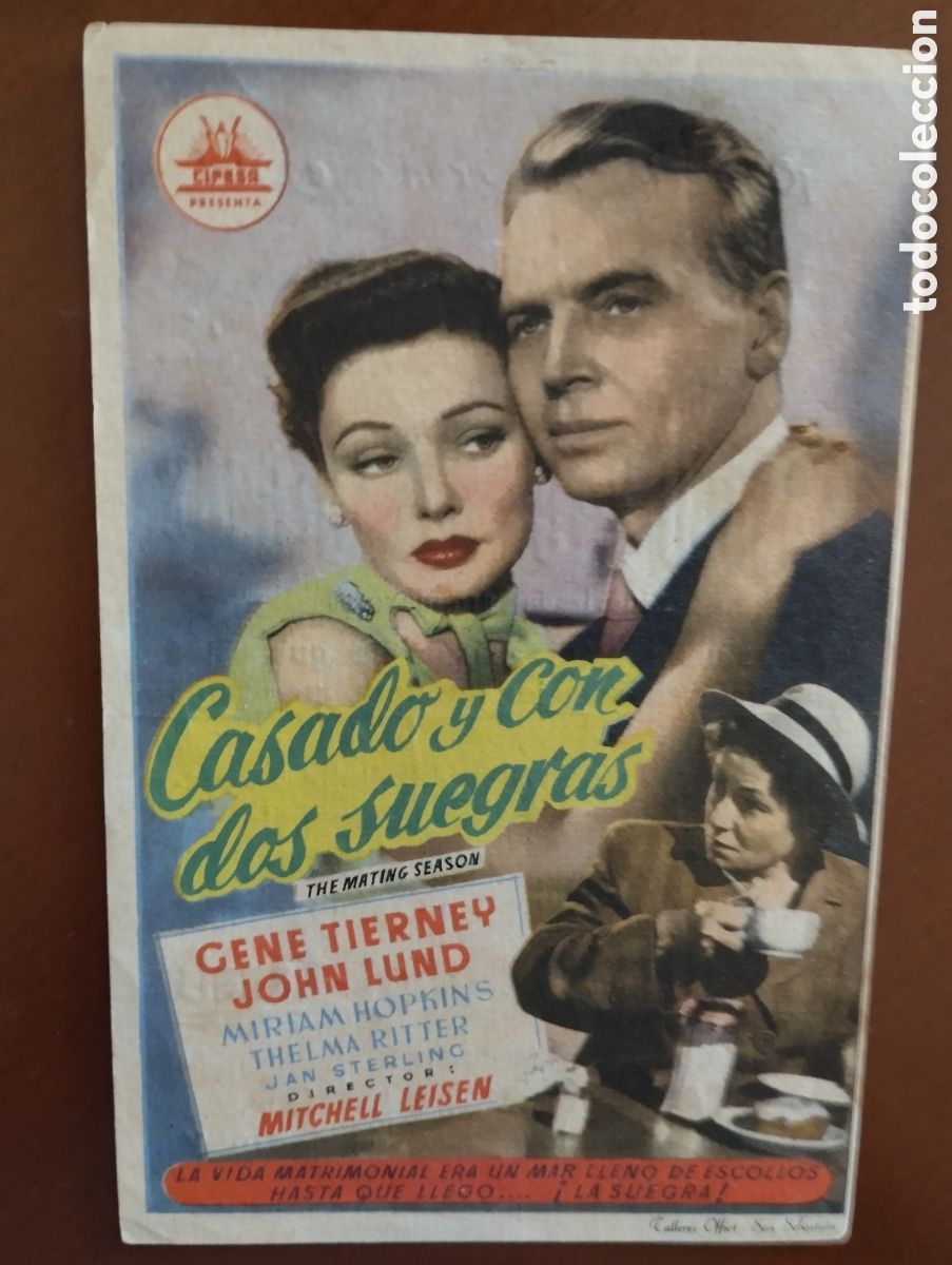 Cine: Folleto Programa de cine - CASADO Y CON DOS SUEGRAS