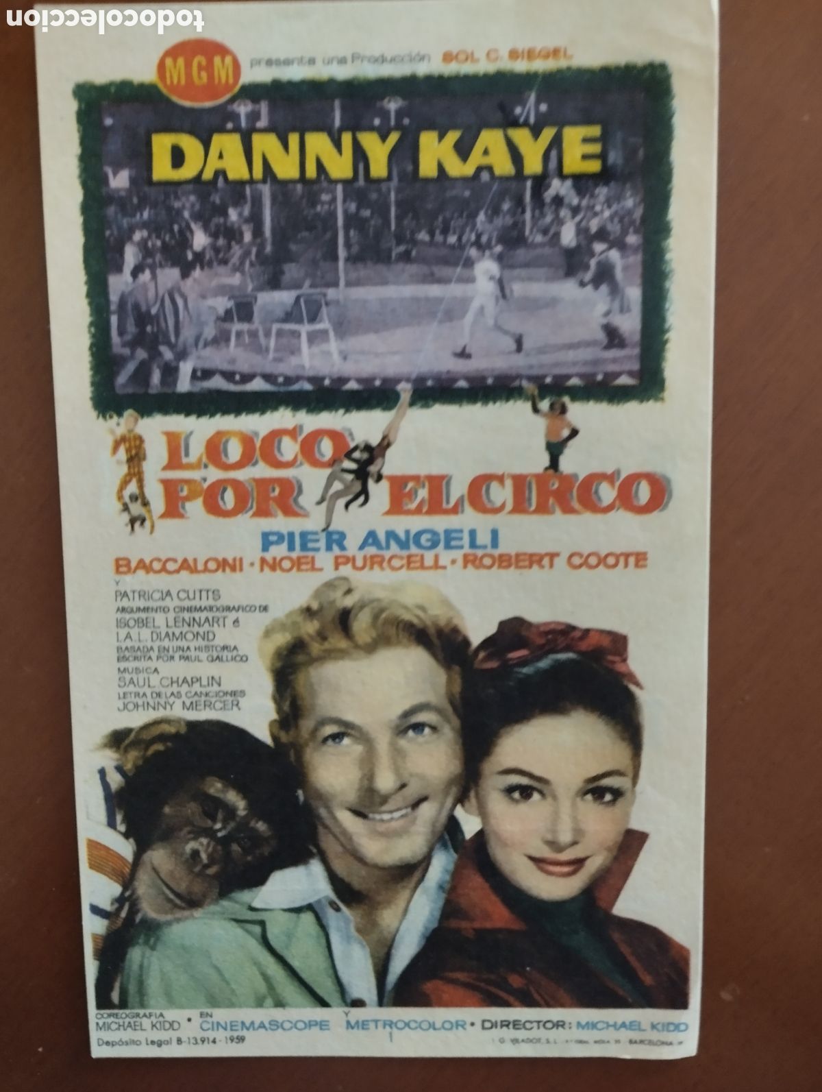 Cine: Folleto Programa de cine - LOCO POR EL CIRCO