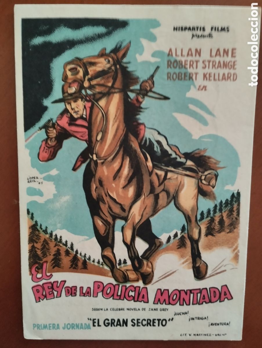 Cine: 2 programas de cine - EL REY DE LA POLICIA MONTADA