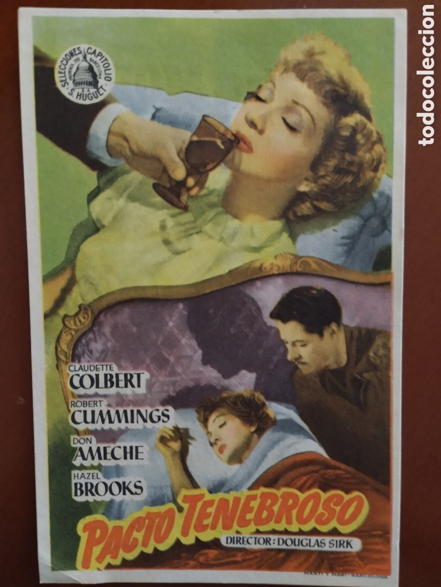 Cine: Folleto Programa de cine - PACTO TENEBROSO