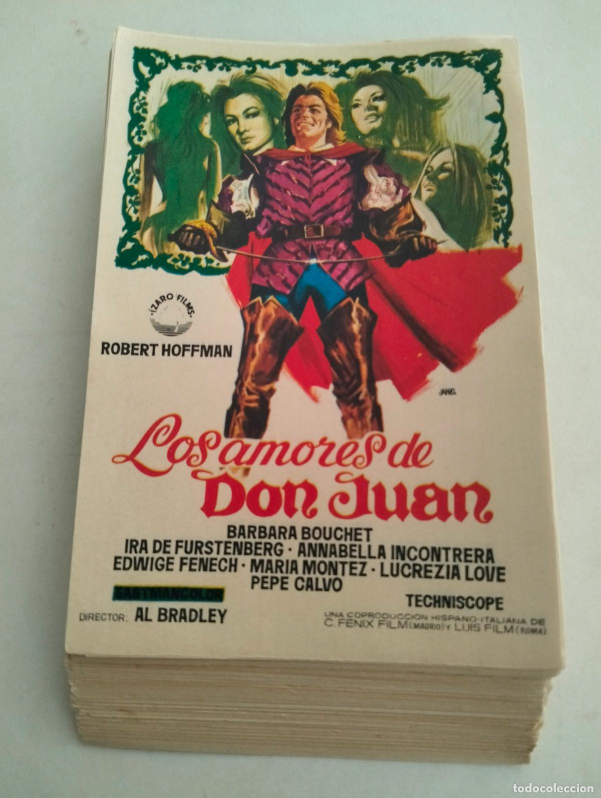 Cine: LOTE DE 100 FOLLETOS DE CIINE, LOS AMORES DE DON JUAN