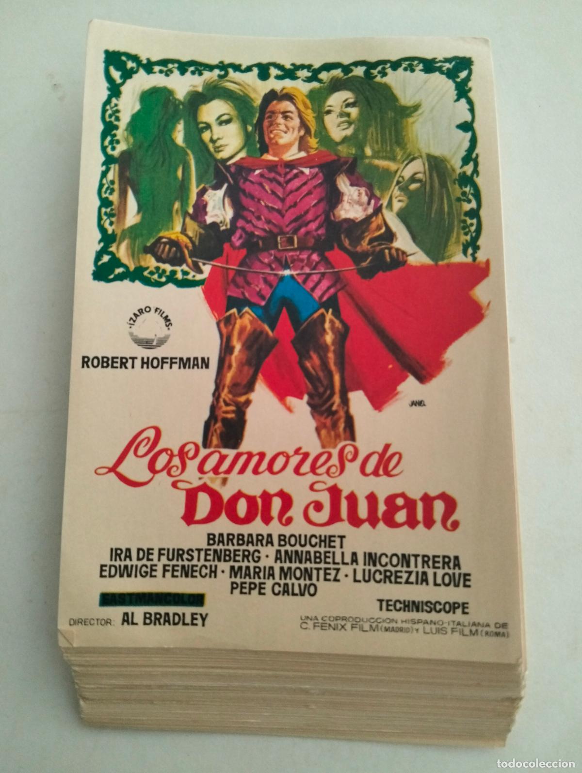 Cine: LOTE DE 100 FOLLETOS DE CIINE, LOS AMORES DE DON JUAN