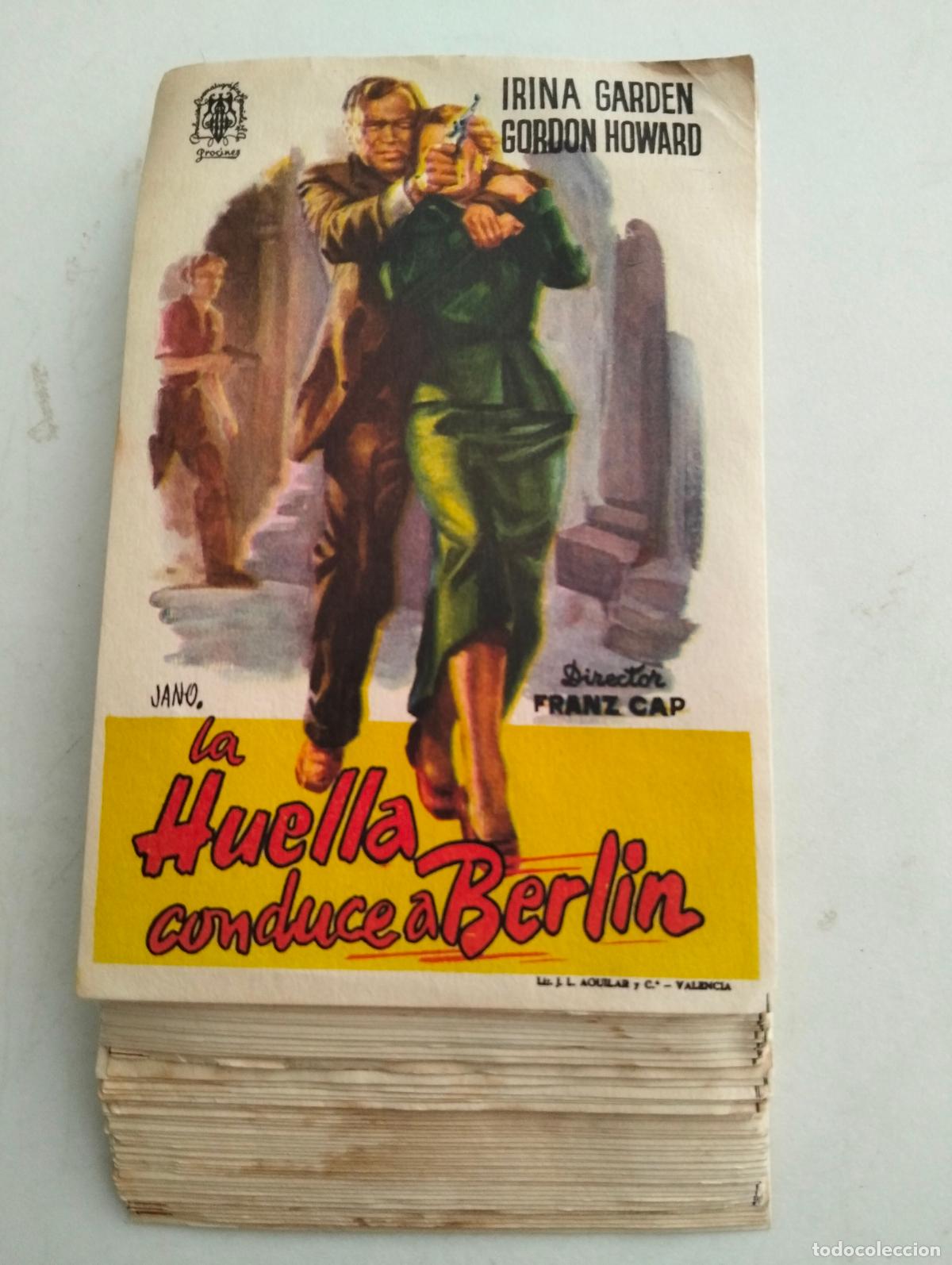 Cine: LOTE DE 50 FOLLETOS DE CIINE, LA HUELLA CONDUCE A BERLIN