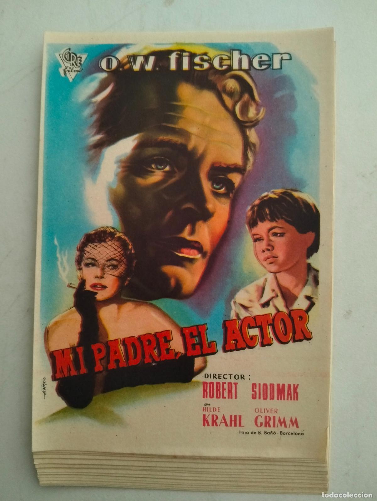 Cine: LOTE DE 23 FOLLETOS DE CIINE, MI PADRE EL ACTOR