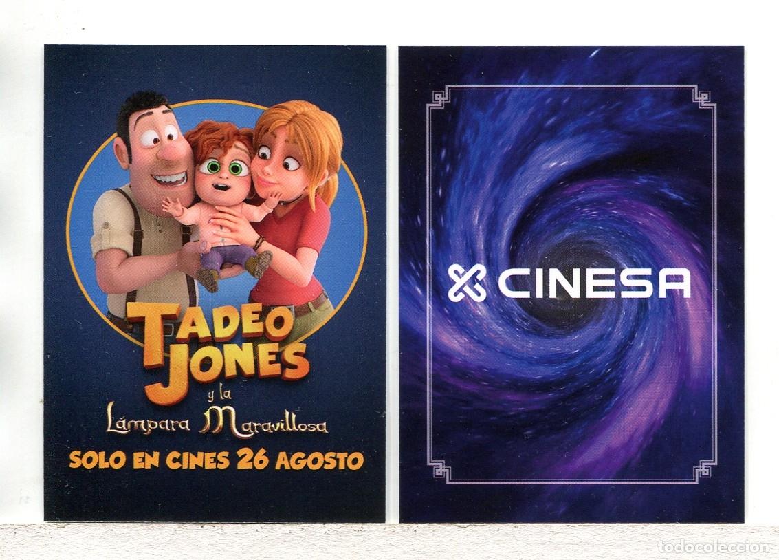 Cine: TADEO JONES Y LA L&Aacute;MPARA MARAVILLOSA, de Enrique Gato. 6,5 X 9 cms.