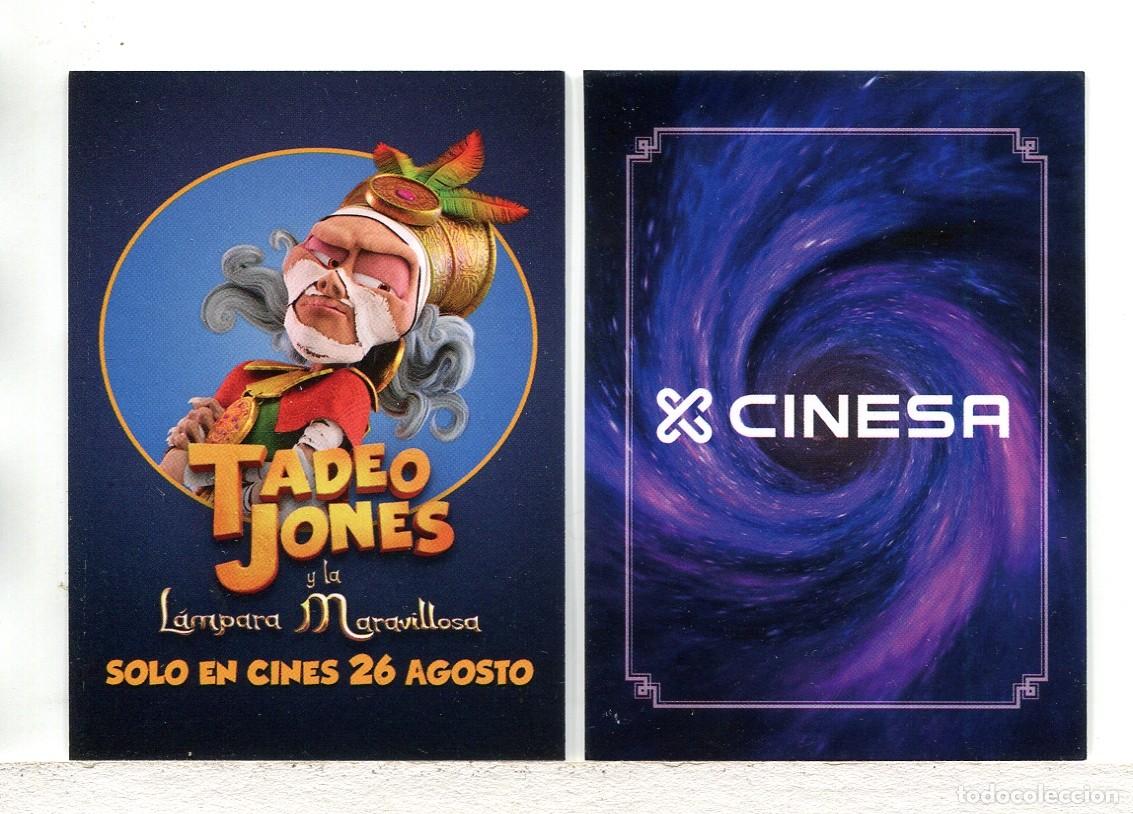 Cine: TADEO JONES Y LA L&Aacute;MPARA MARAVILLOSA, de Enrique Gato. 6,5 X 9 cms.
