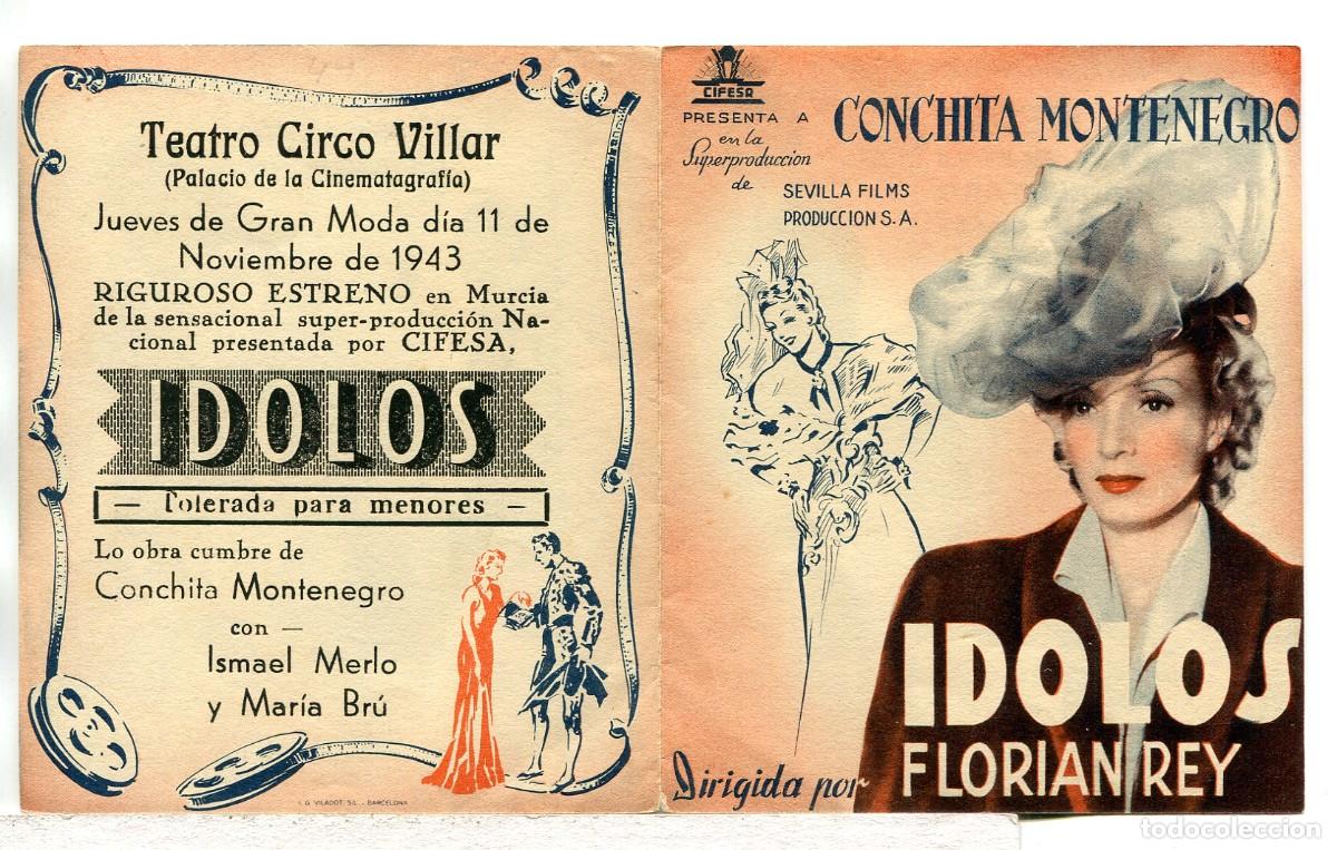 Cine: IDOLOS, con Conchita Montenegro.