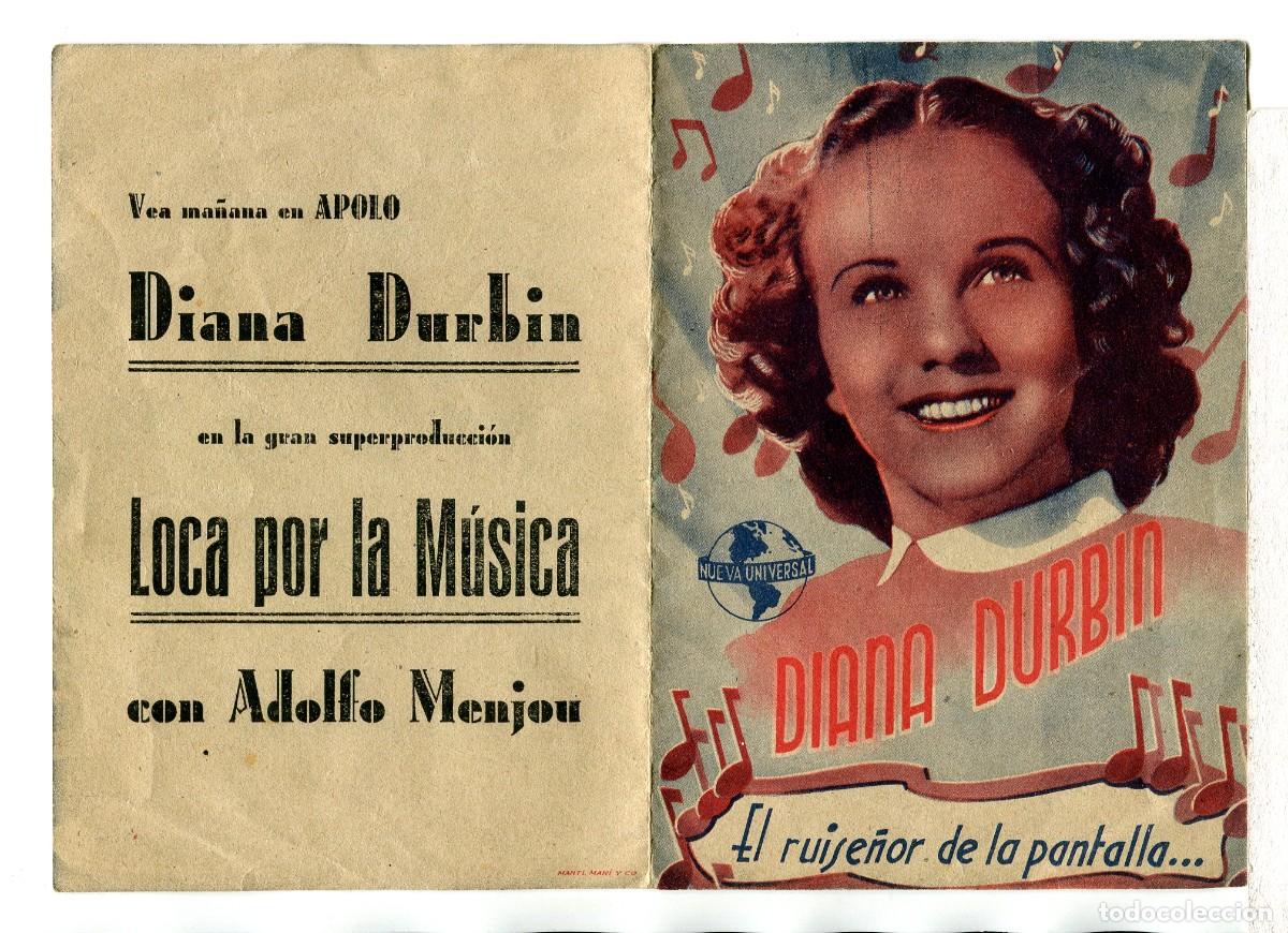 Cine: LOCA POR LA M&Uacute;SICA, con Diana Durbin.