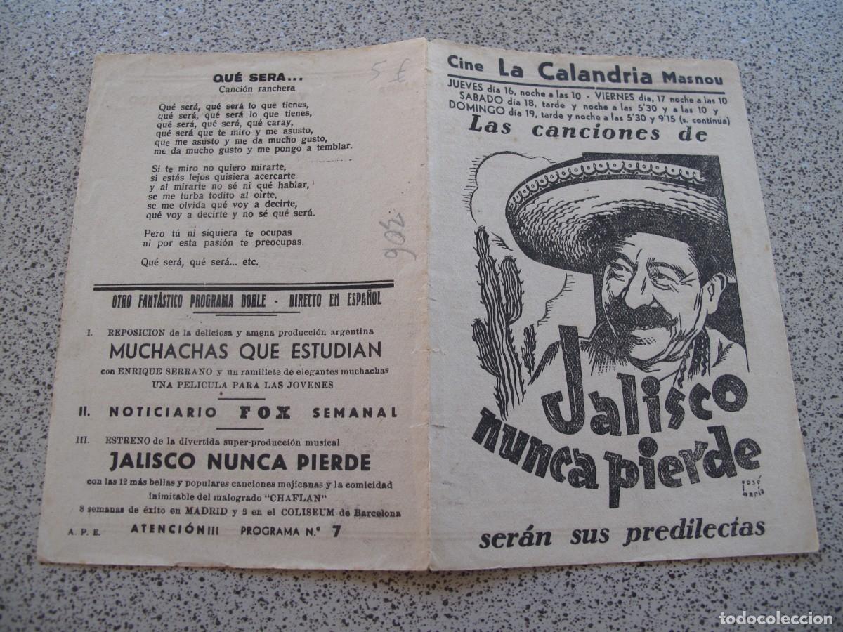 Cine: PROGRAMA DE MANO ORIGINAL EL DE LA FOTO