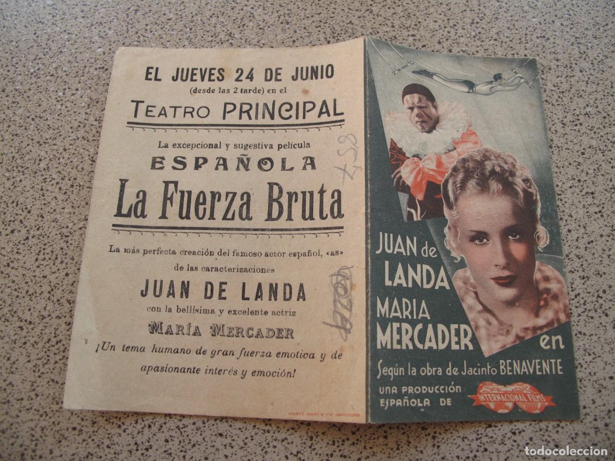 Flyers Publicitaires de films Anciens: PROGRAMA DE MANO ORIGINAL EL DE LA FOTO