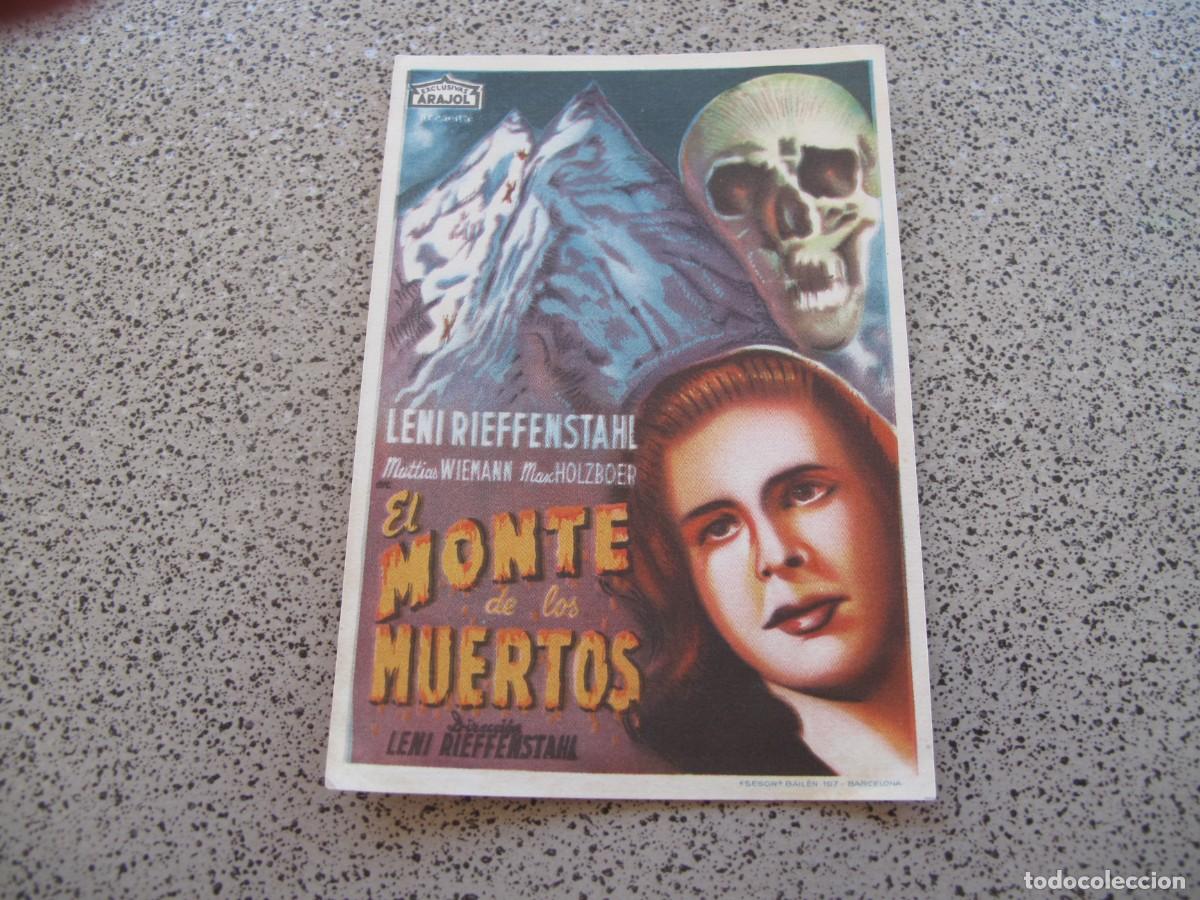 Folhetos de m&atilde;o de filmes antigos de cinema: PROGRAMA DE MANO ORIGINAL EL DE LA FOTO