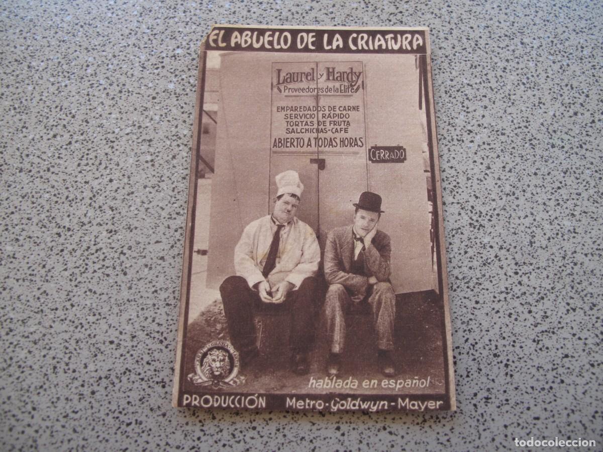 Flyers Publicitaires de films Anciens: PROGRAMA DE MANO ORIGINAL EL DE LA FOTO