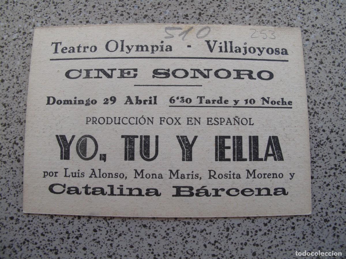 Cine: PROGRAMA DE MANO ORIGINAL EL DE LA FOTO - Foto 2
