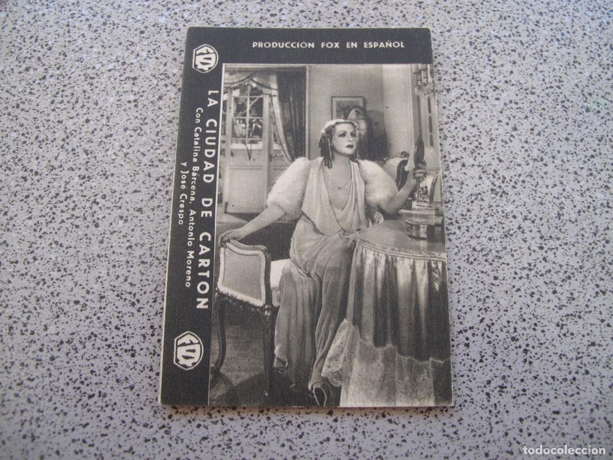 Folhetos de m&atilde;o de filmes antigos de cinema: PROGRAMA DE MANO ORIGINAL EL DE LA FOTO