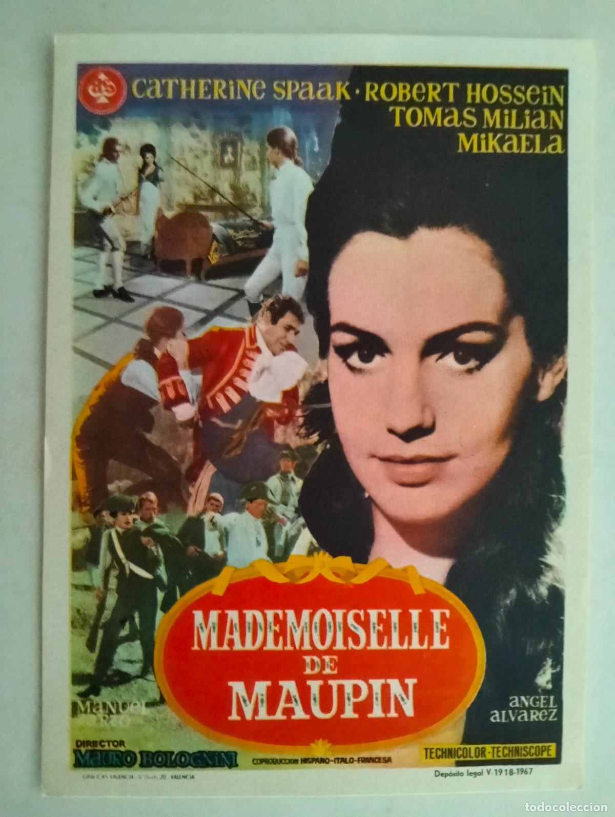 Cine: FOLLETO DE CINE, MADEMOISELLE DE MAUPIN