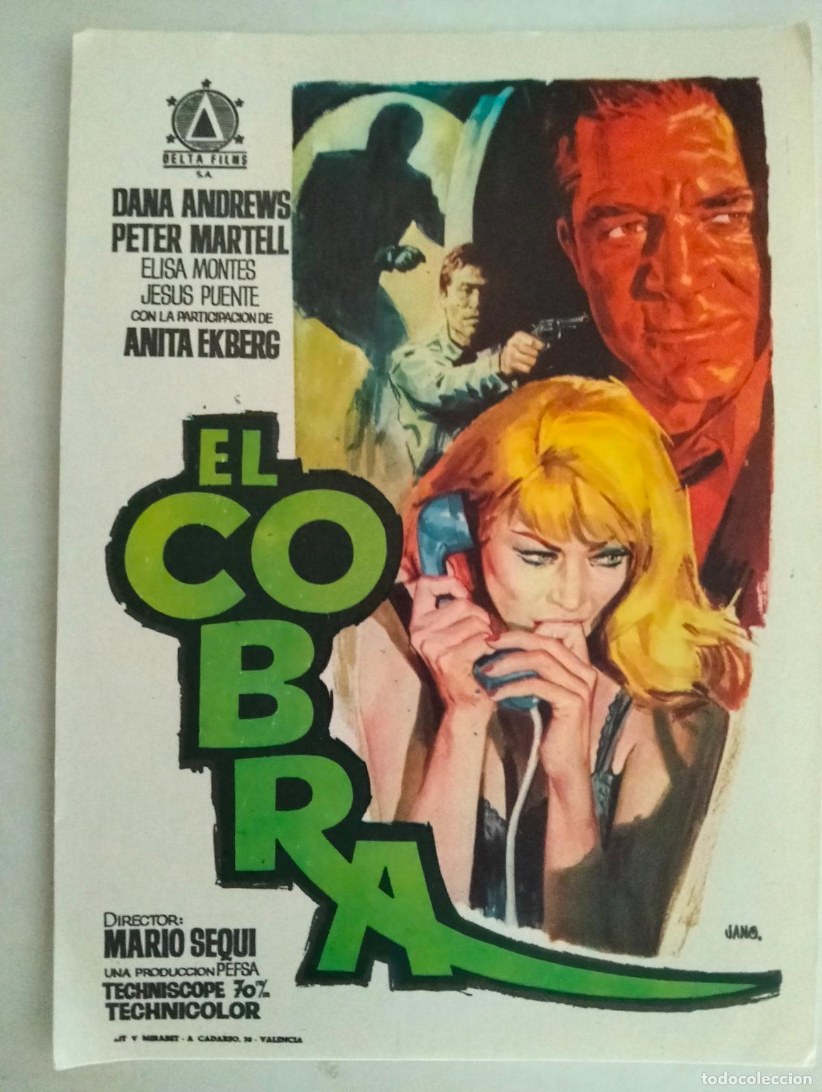 Cine: FOLLETO DE CINE, EL COBRA