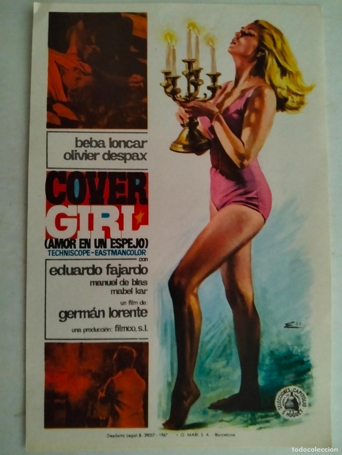 Cine: FOLLETO DE CINE, COVER GIRL, AMOR EN UN ESPEJO