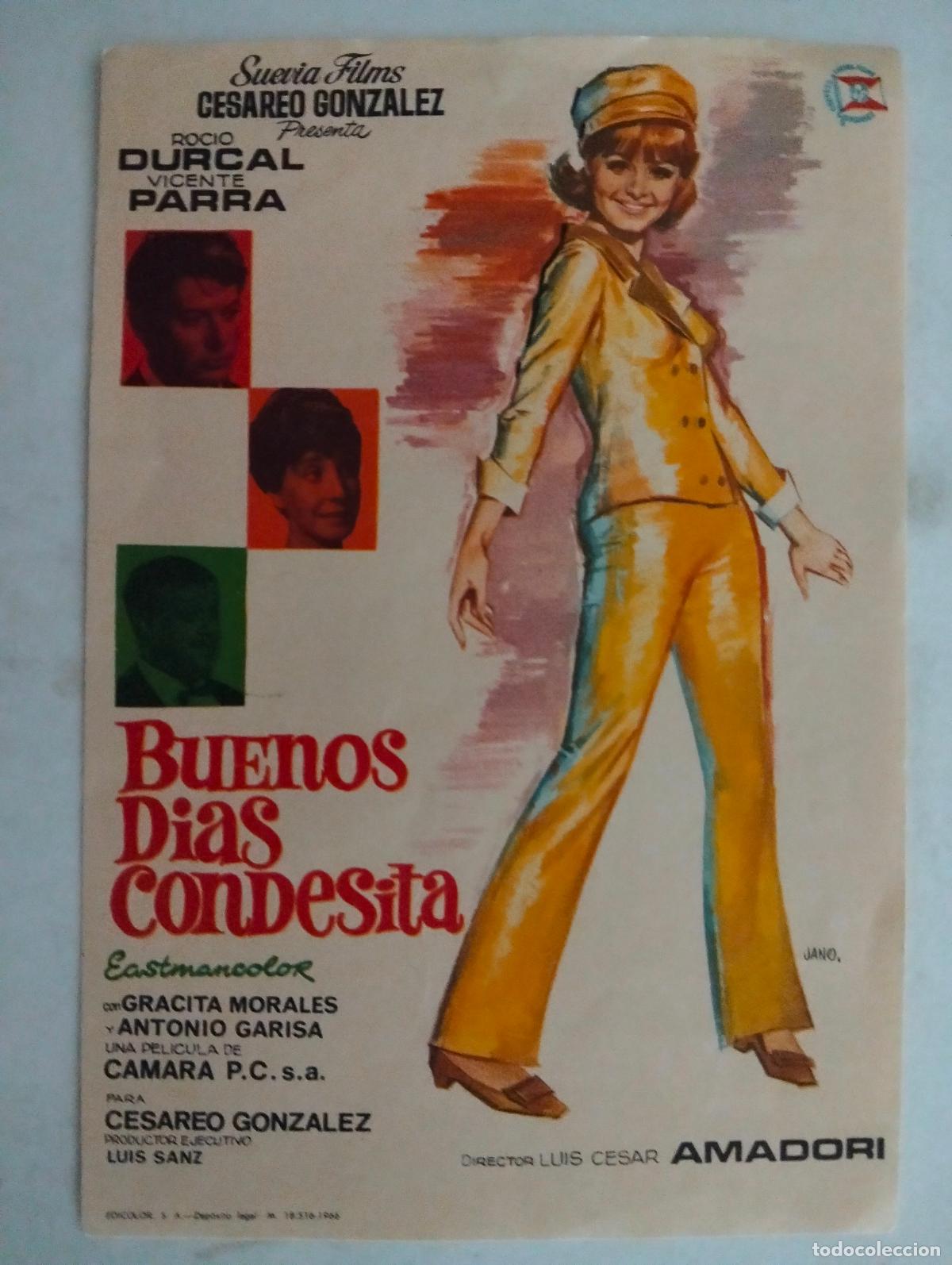 Cine: FOLLETO DE CINE, BUENOS DIAS CONDESITA