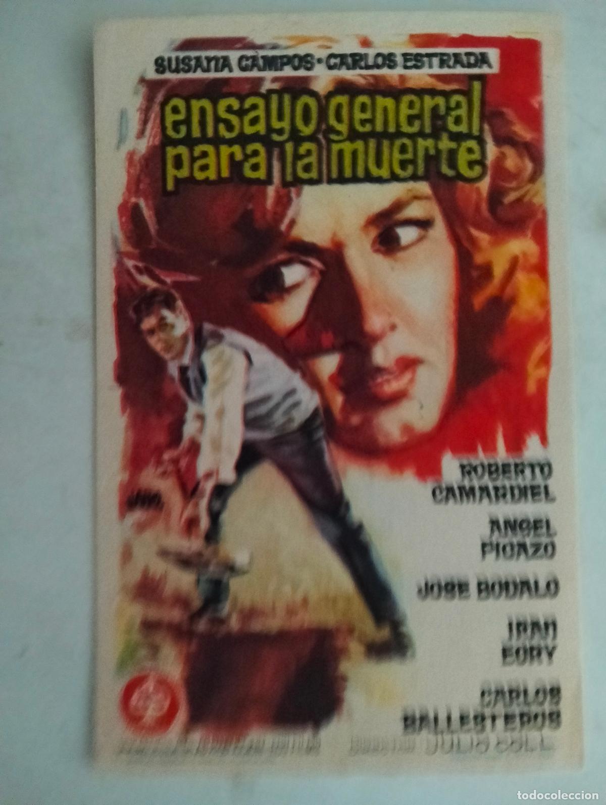 Cine: FOLLETO DE CINE, ENSAYO GENERAL PARA LA MUERTE