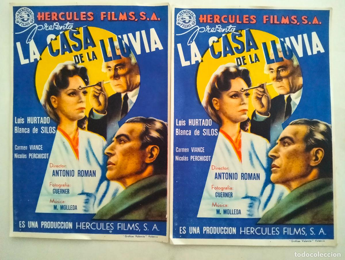 Cine: 2 FOLLETOS DE CINE, LA CASA DE LA LLUVIA