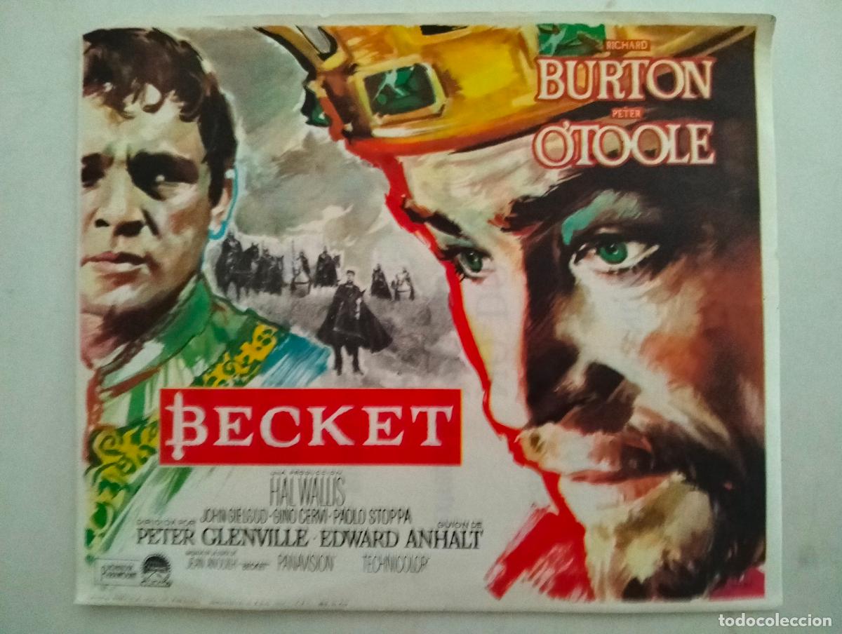 Cine: FOLLETO DE CINE, BECKET, PUBLICIDAD CINE ESCALA