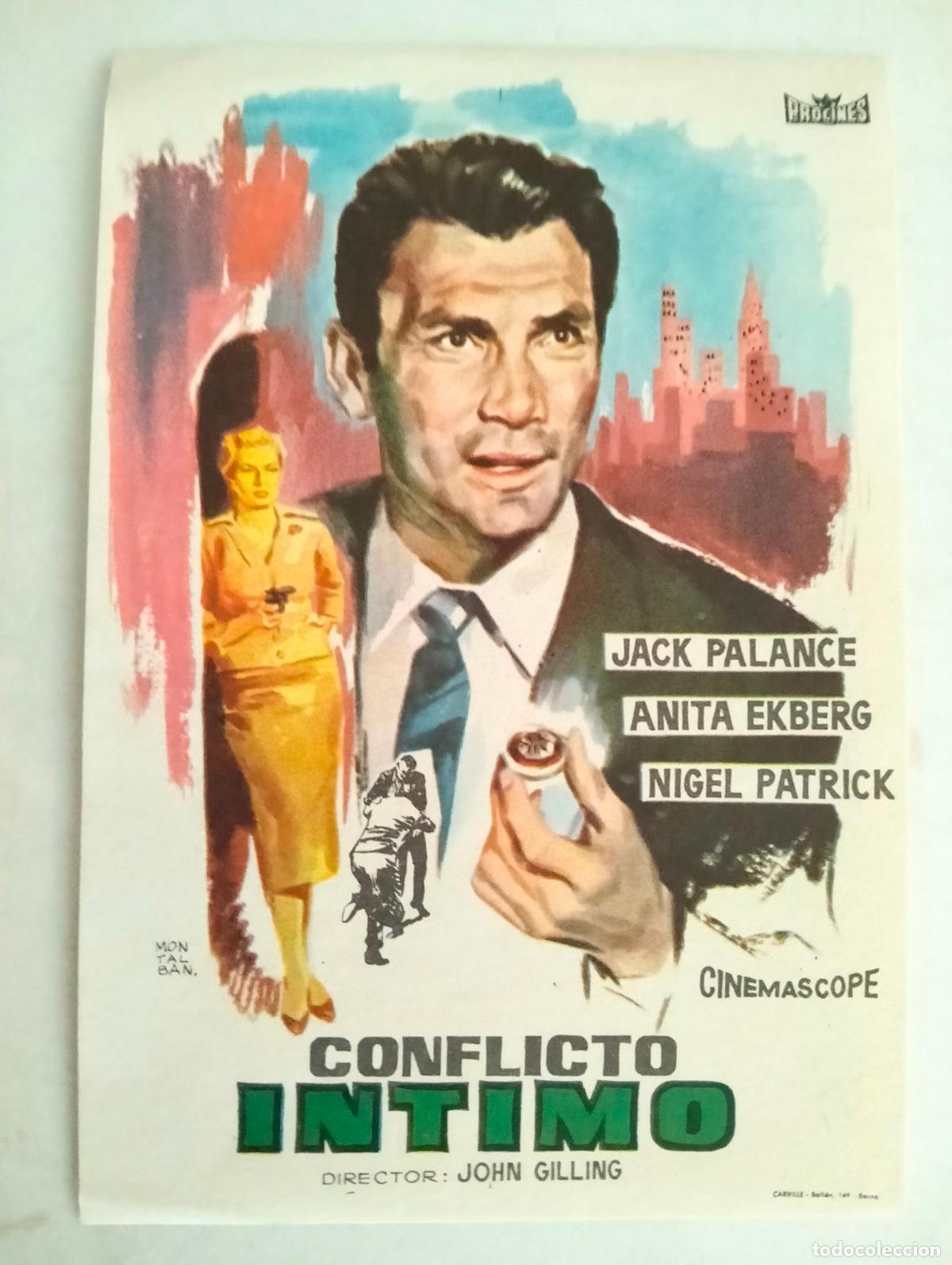 Cine: FOLLETO DE CINE, CONFLICTO INTIMO