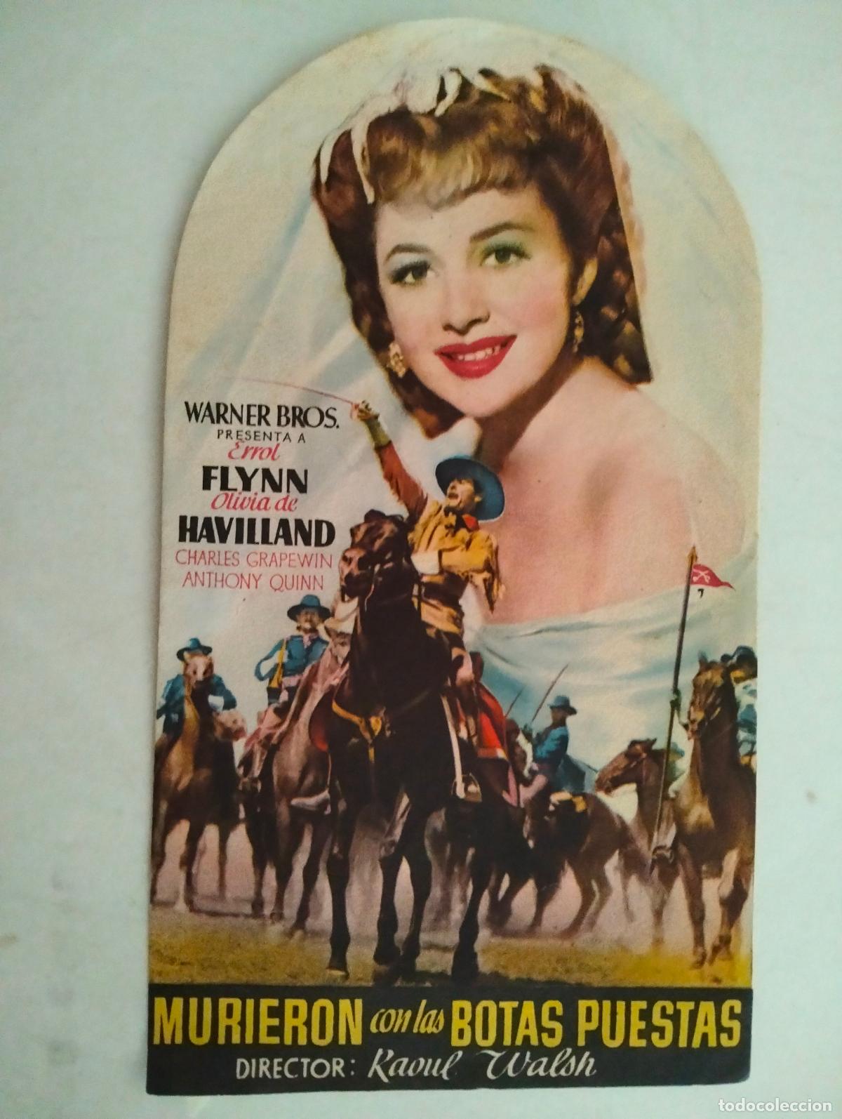 Cine: FOLLETO DE CINE, MURIERON CON LAS BOTAS PUESTAS