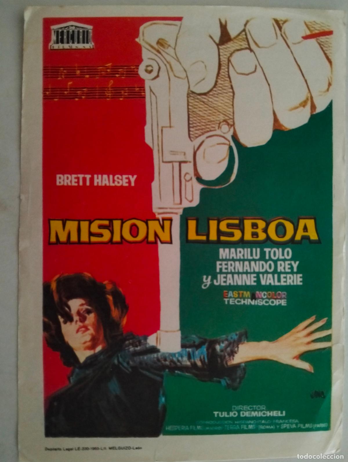Cine: FOLLETO DE CINE, MISION LISBOA