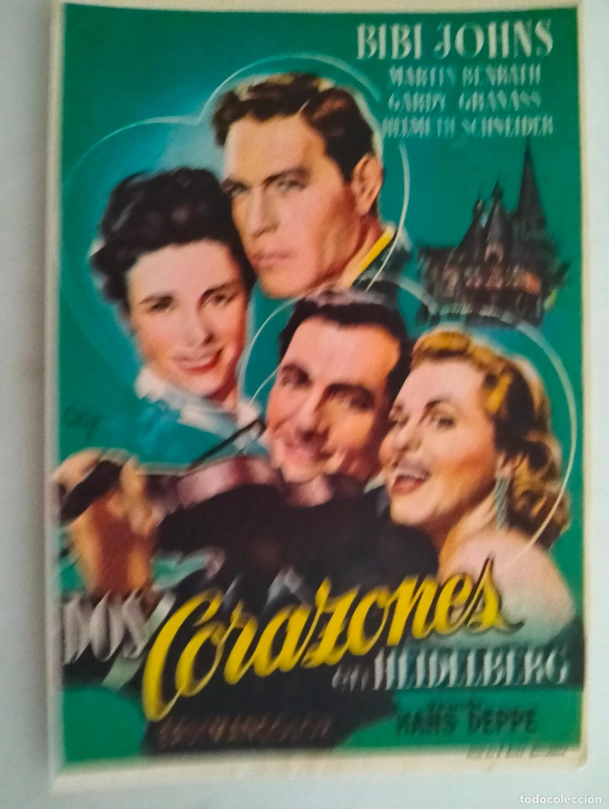 Cine: FOLLETO DE CINE, DOS CORAZONES EN HEIDELBERG
