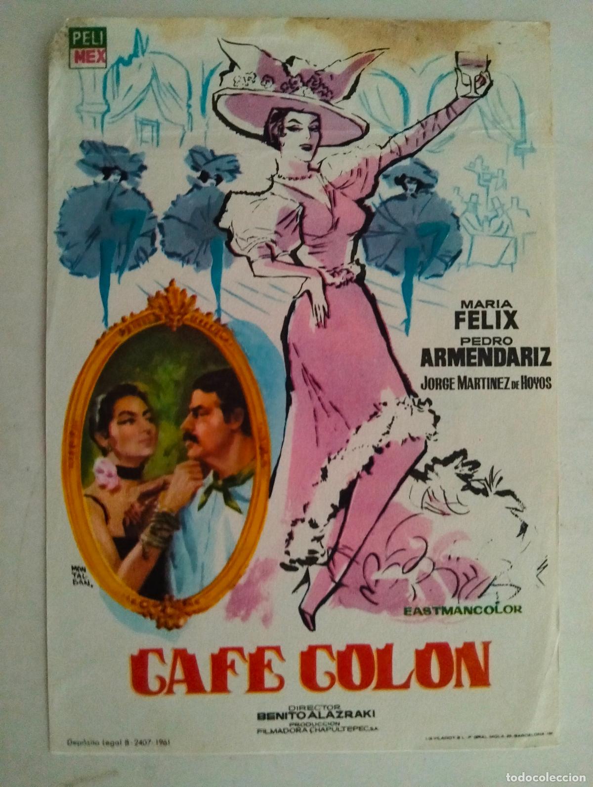 Cine: FOLLETO DE CINE, CAFE COLON