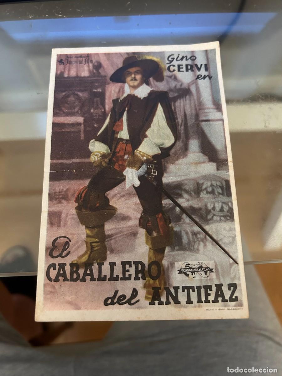 Cine: 1318 el caballero del antifaz cine principal santa coloma de gramanet con publicidad buen estado