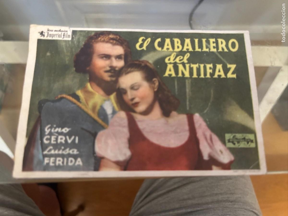 Cine: 1320 el caballero del antifaz cunema goya zaragoza con publicidad buen estado