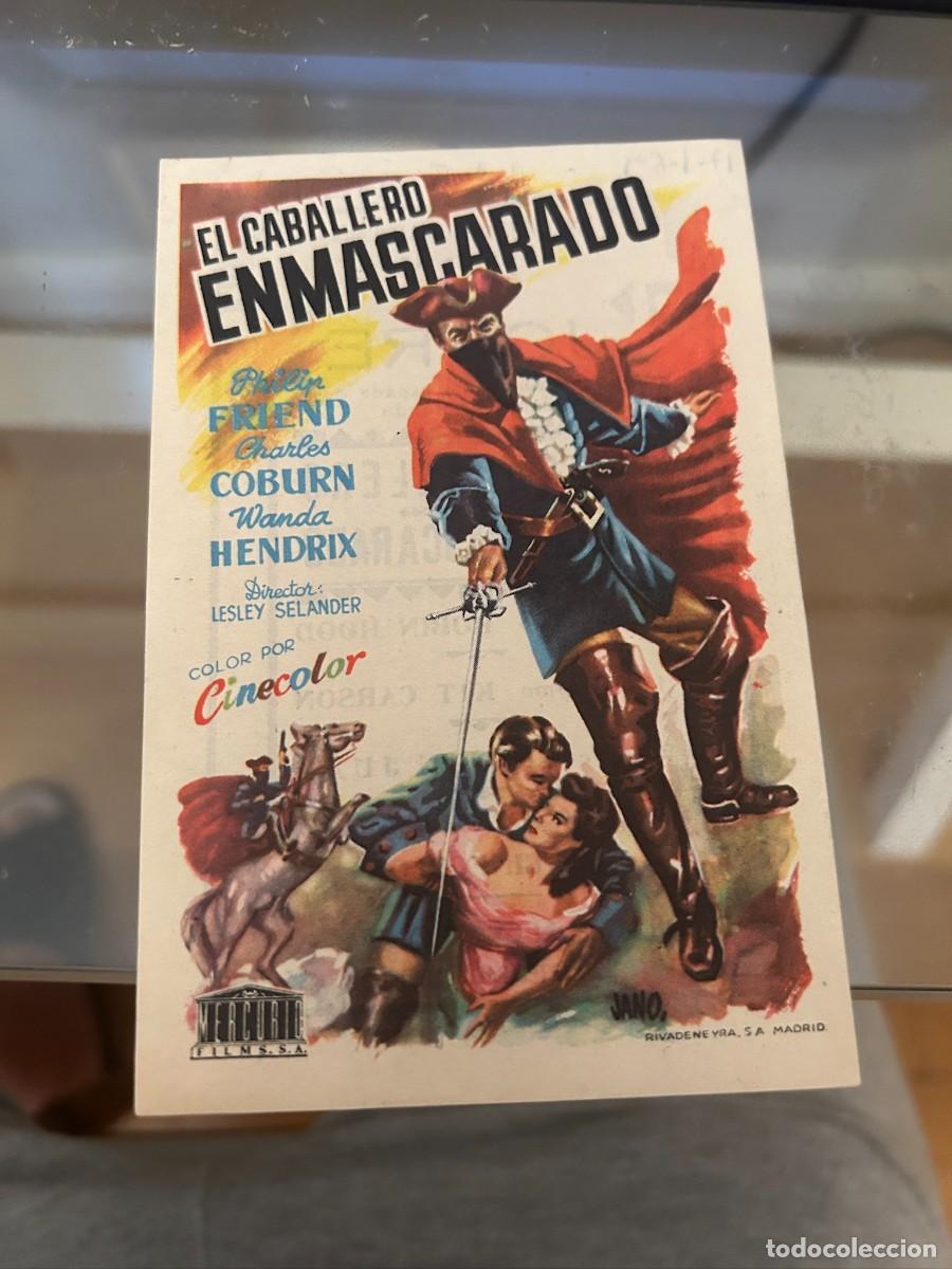 Cine: 1329 el caballero enmascarado jofre ferrol con publicidad buen estado