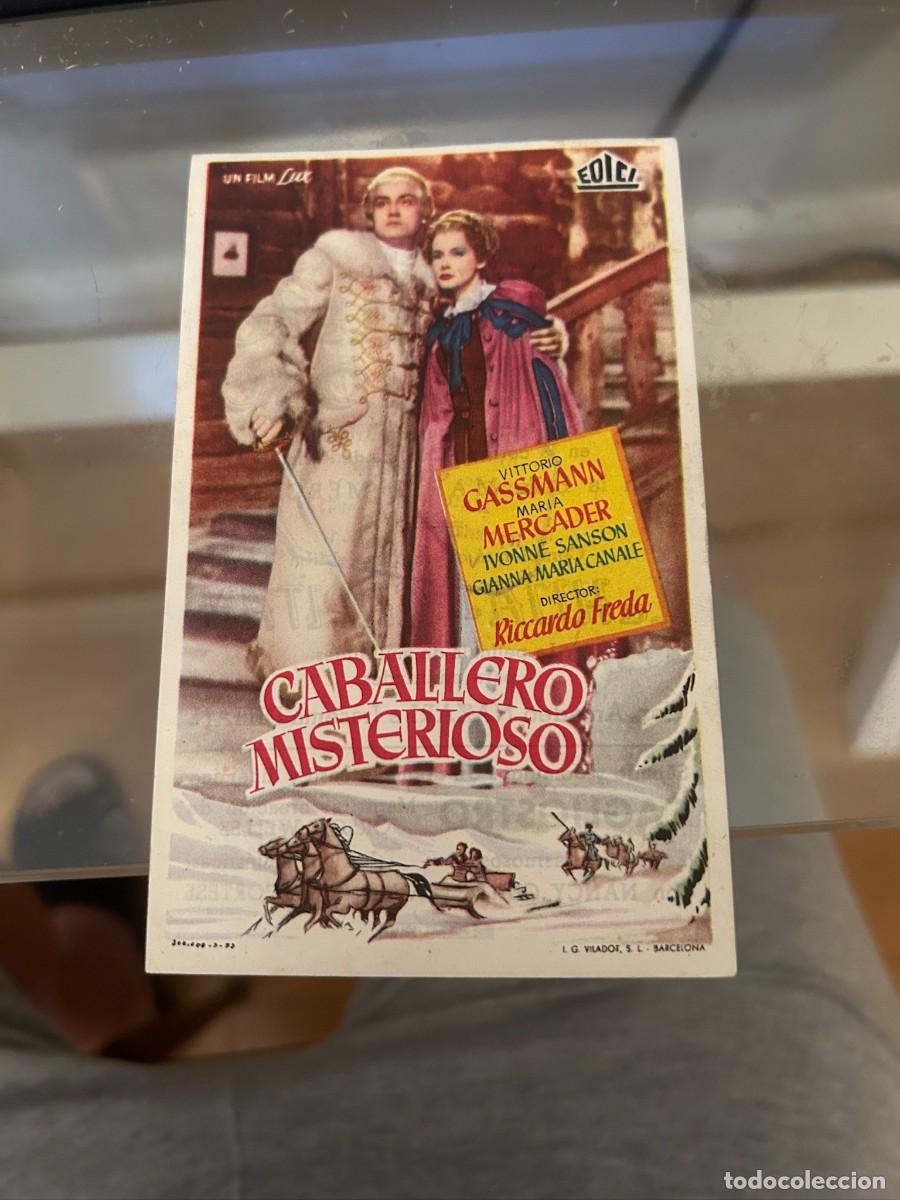 Cine: 1332 caballero misterioso cine fantasio soller con publicidad buen estado