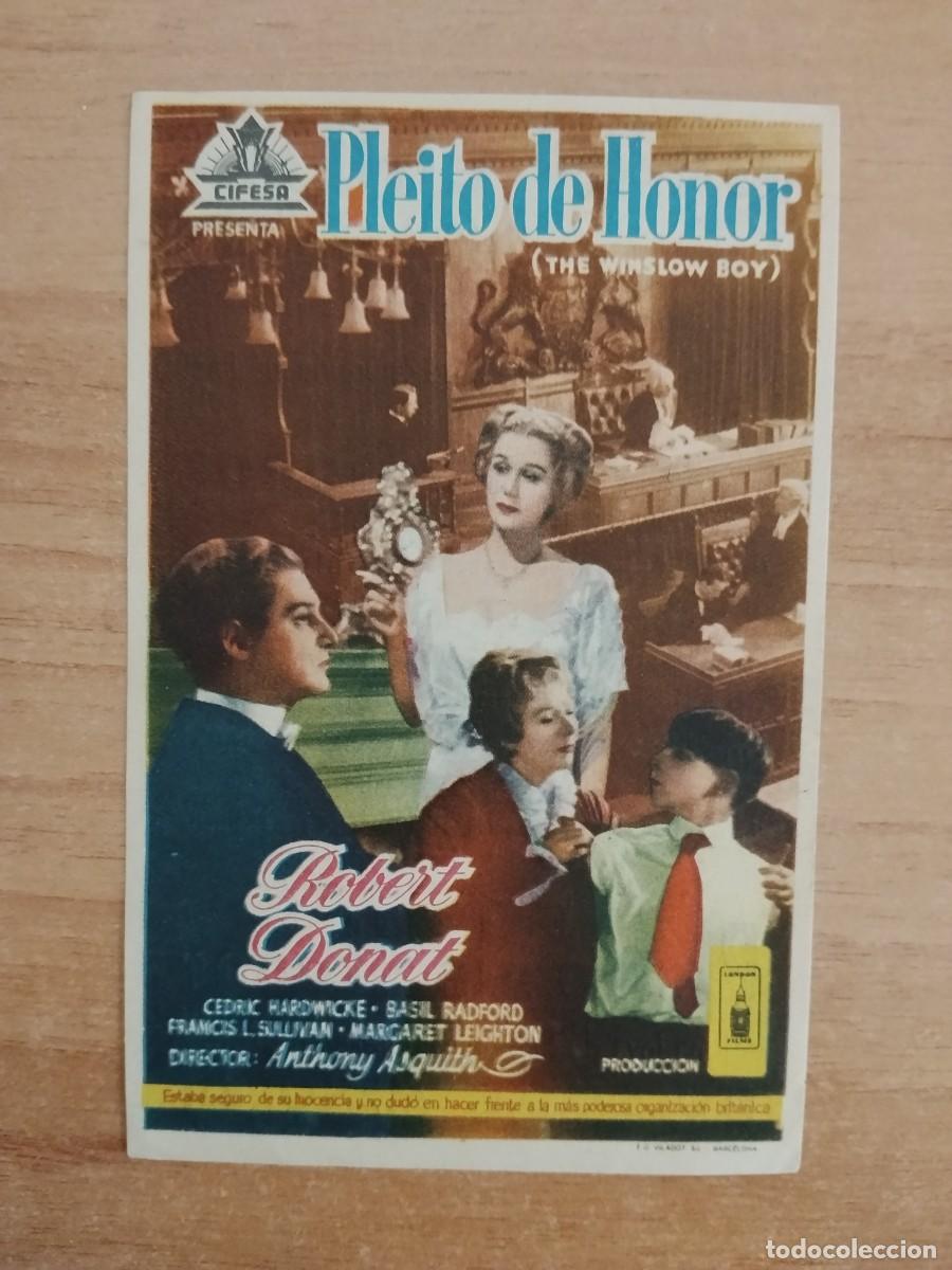  Flyers Publicitaires de films Anciens: TURQUE-PROGRAMA DE LA PELICULA --PLEITO DE HONOR ct