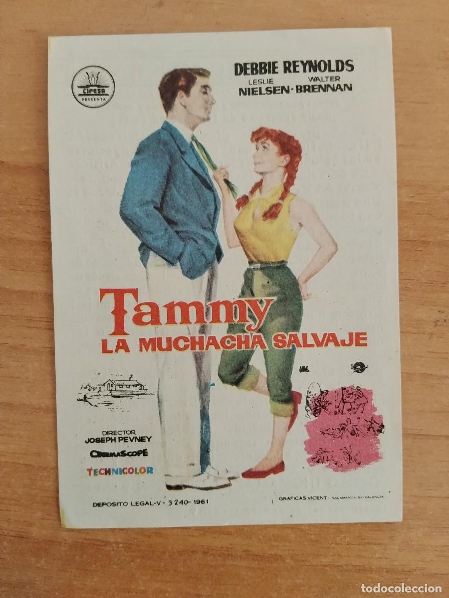  Flyers Publicitaires de films Anciens: TURQUE-PROGRAMA DE LA PELICULA --TAMMY LA MUCHACHA SALVAJE ct