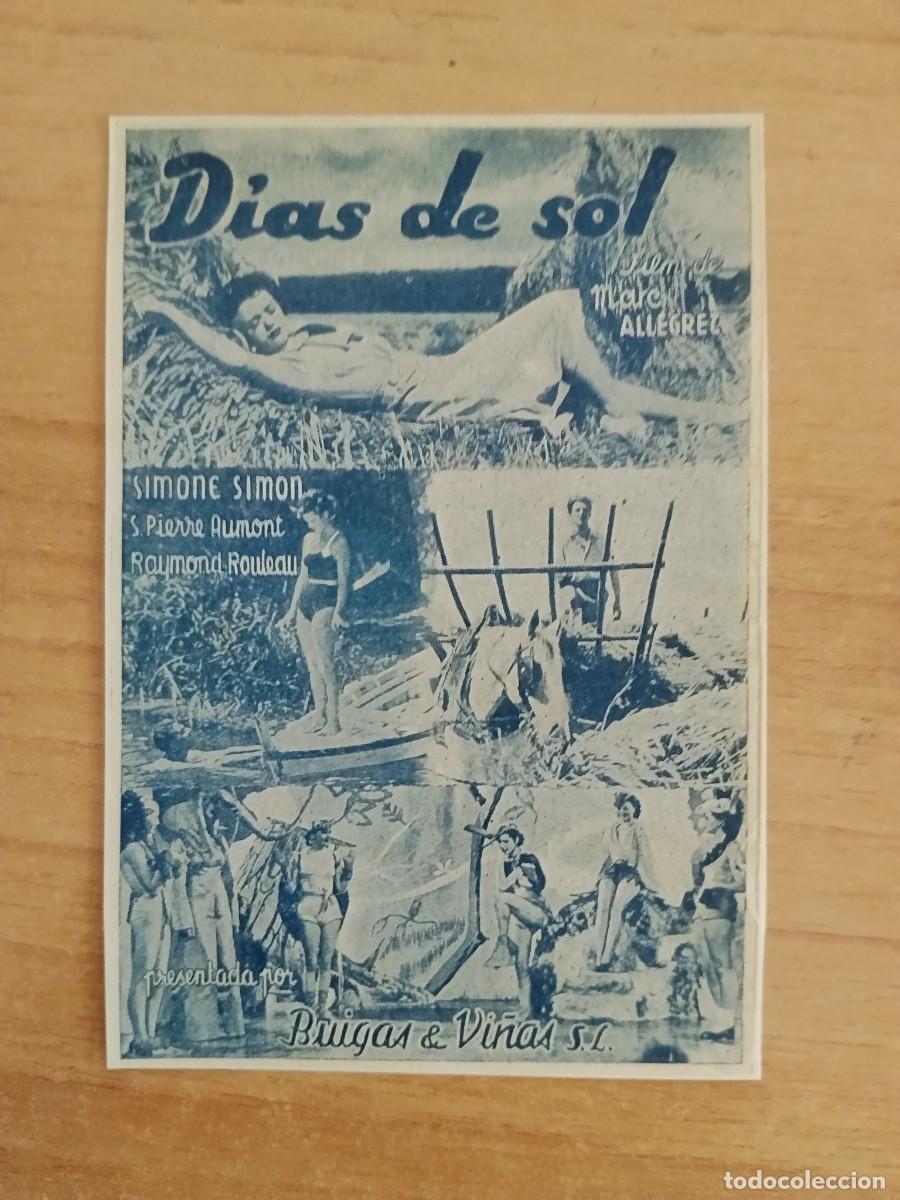  Flyers Publicitaires de films Anciens: TURQUE-PROGRAMA DE LA PELICULA --DIAS DE SOL