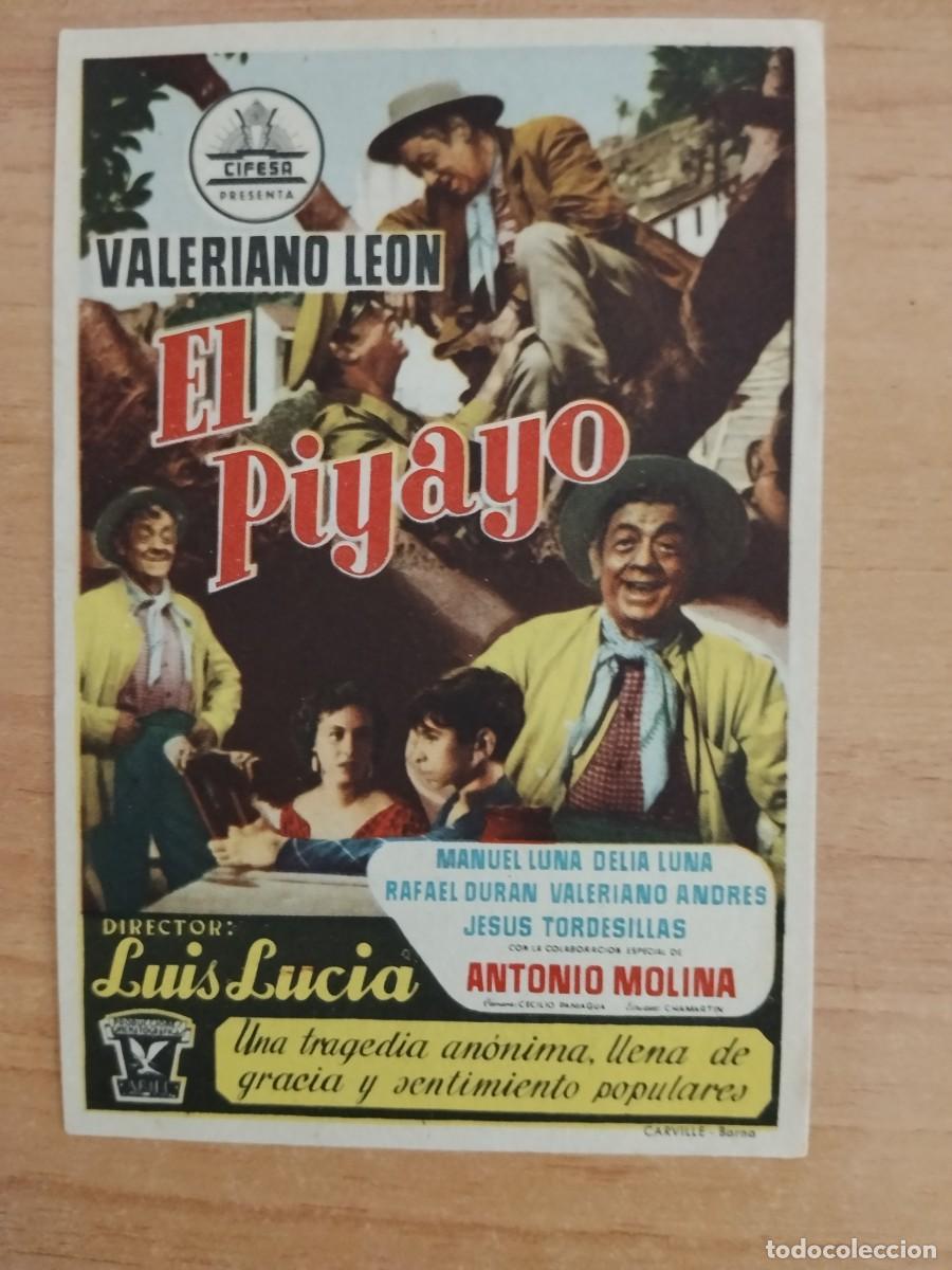  Flyers Publicitaires de films Anciens: TURQUE-PROGRAMA DE LA PELICULA --EL PIYAYO ct