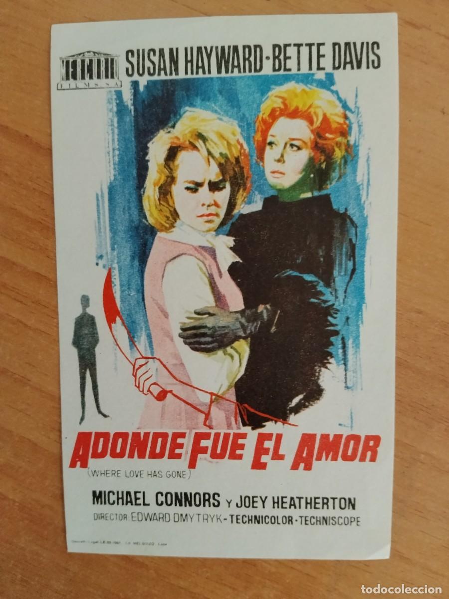 Cine: TURQUE-PROGRAMA DE LA PELICULA --ADONDE FUE EL AMOR