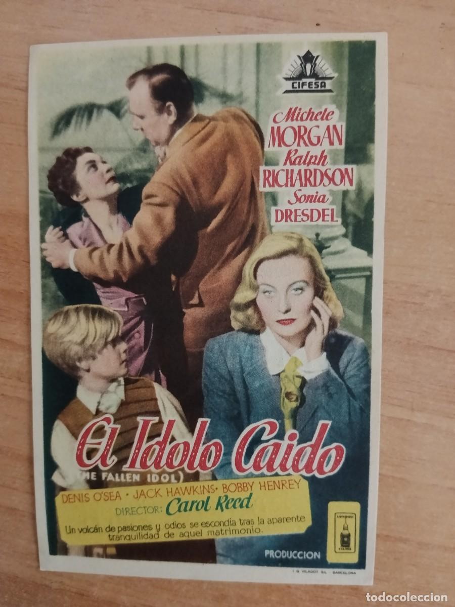Cine: TURQUE-PROGRAMA DE LA PELICULA --EL IDOLO CAIDO ct