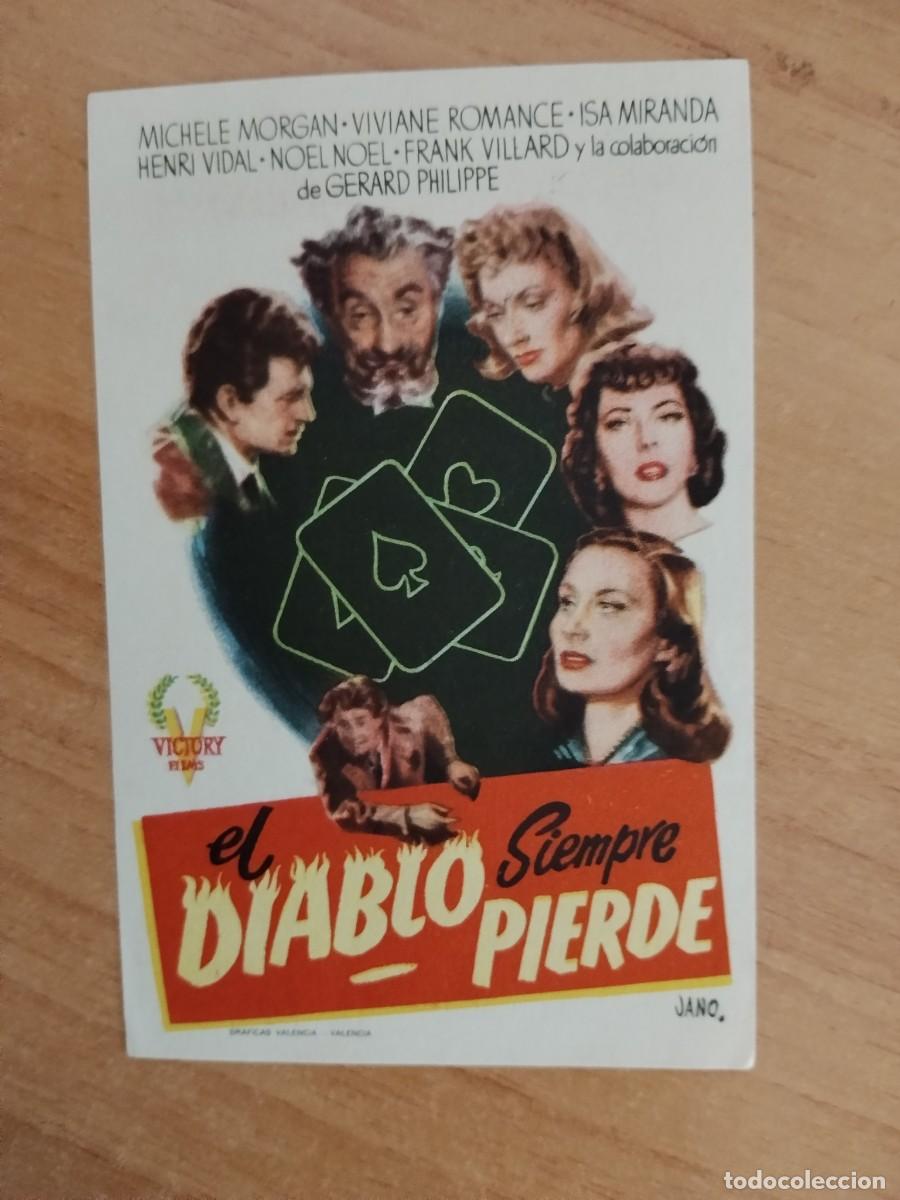 Cine: TURQUE-PROGRAMA DE LA PELICULA --EL DIABLO SIEMPRE PIERDE
